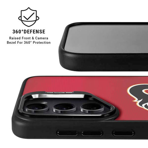 NHL Calgary Flames Jersey Galaxy S25 Kickstand Case